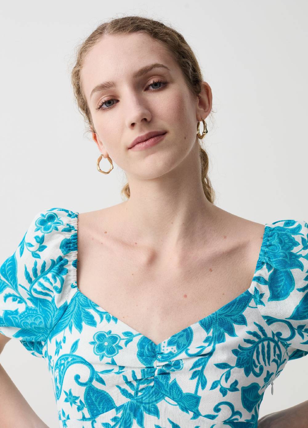 Ovs Vestito Lungo Con Maniche A Palloncino