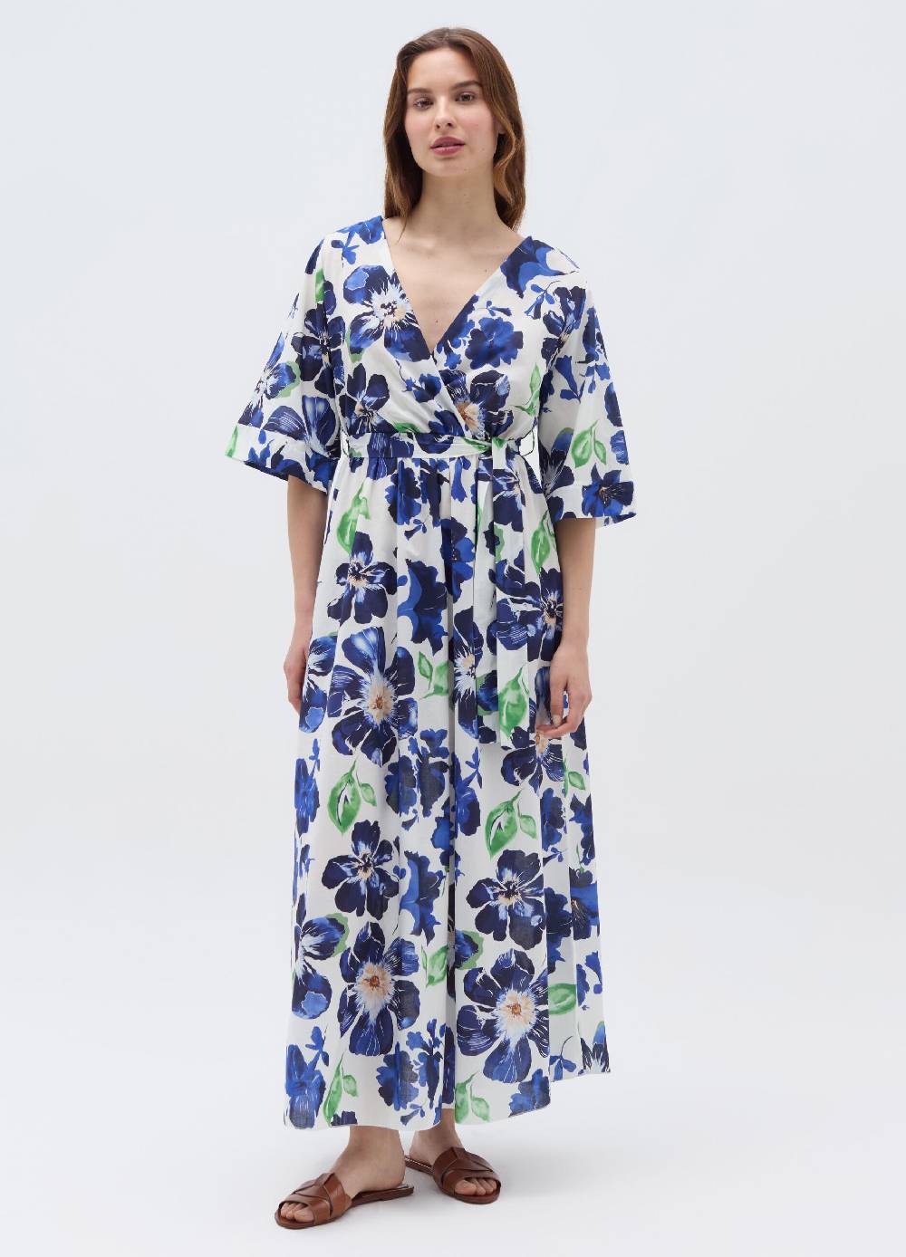 Ovs Vestito lungo fantasia floreale con cintura
