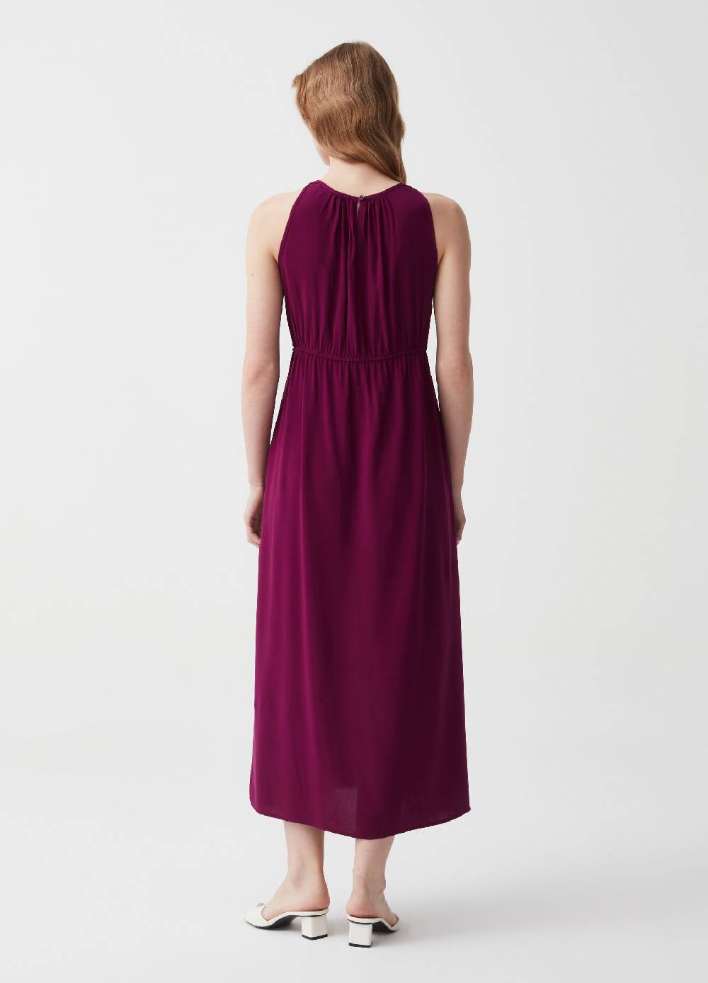 Ovs Vestito Lungo In Viscosa Con Scollo Halter