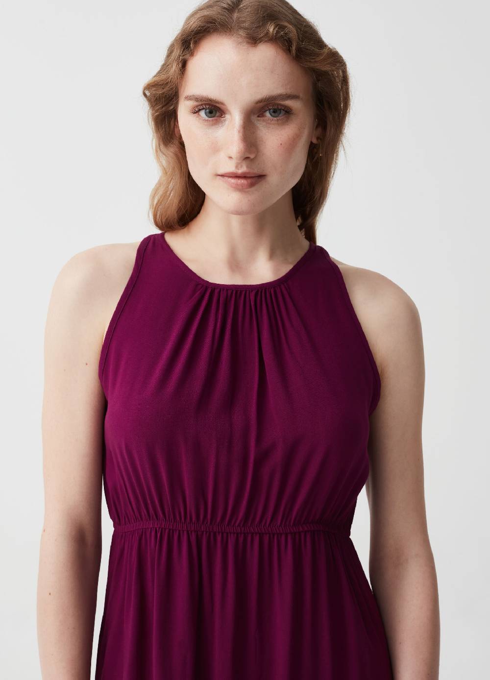 Ovs Vestito Lungo In Viscosa Con Scollo Halter