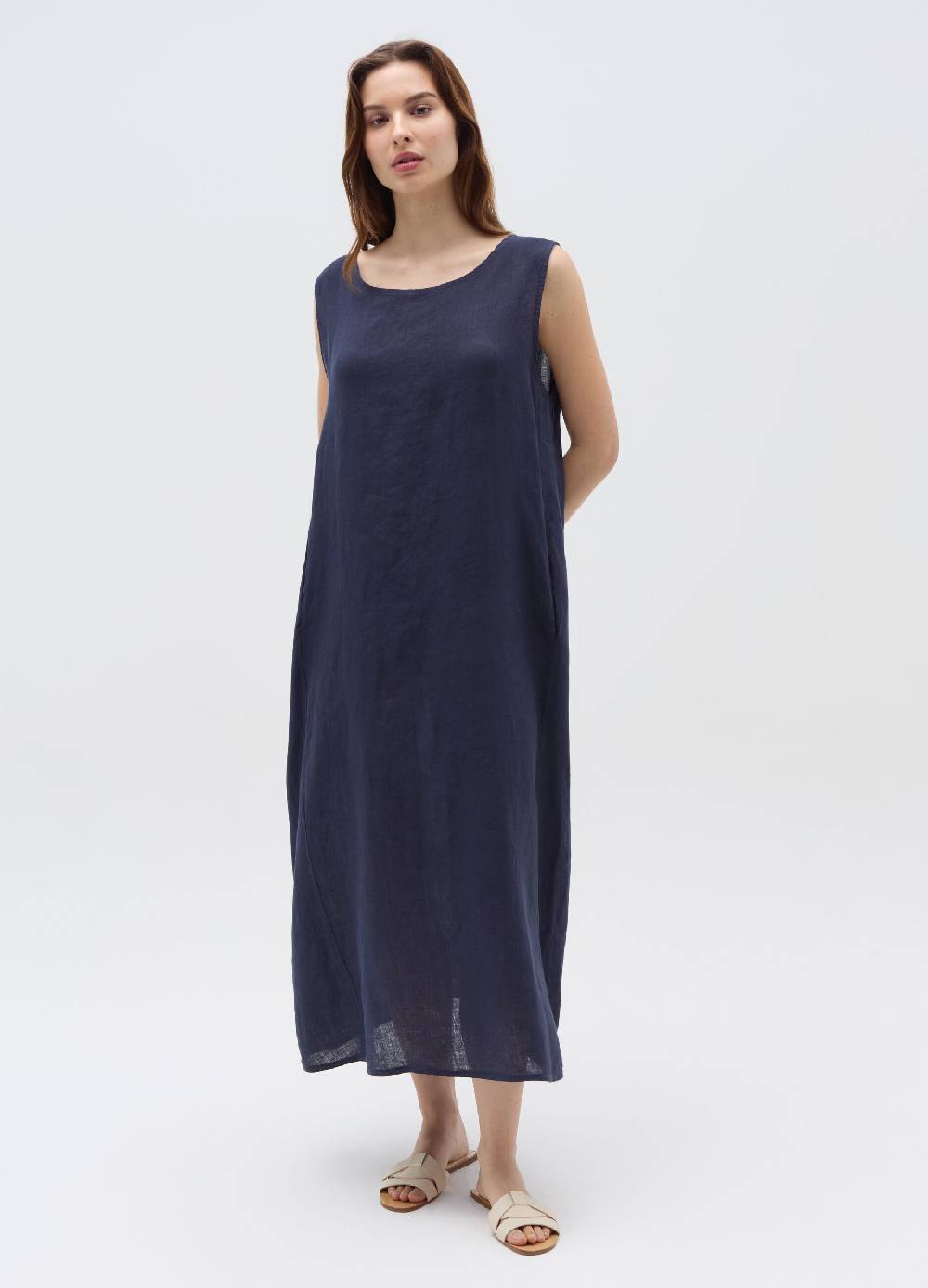 Ovs Vestito lungo smanicato in lino