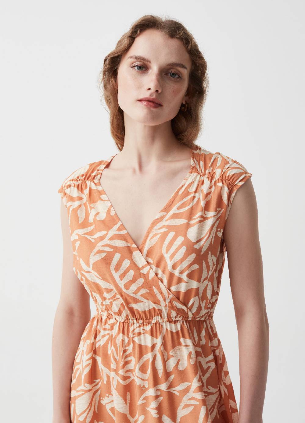 Ovs Vestito Lungo Stampato Con Scollo A V