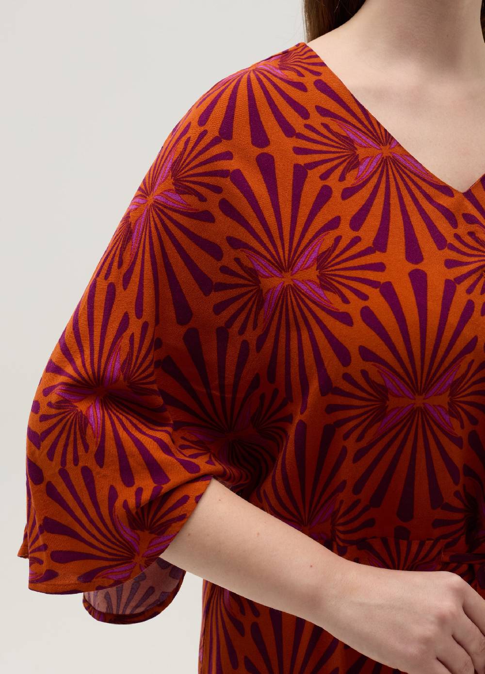 Ovs Vestito Lungo Stampato In Viscosa Curvy