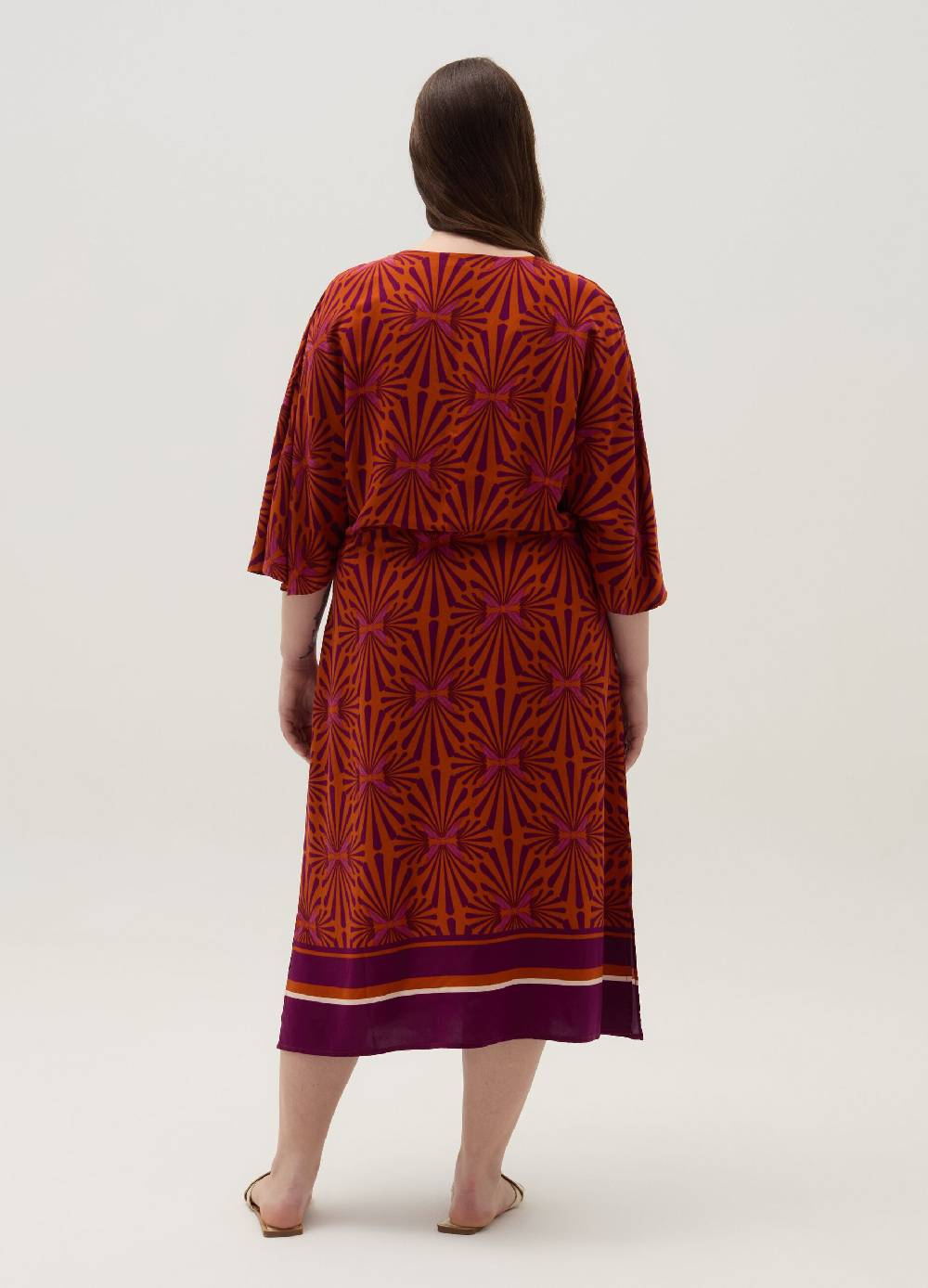 Ovs Vestito Lungo Stampato In Viscosa Curvy