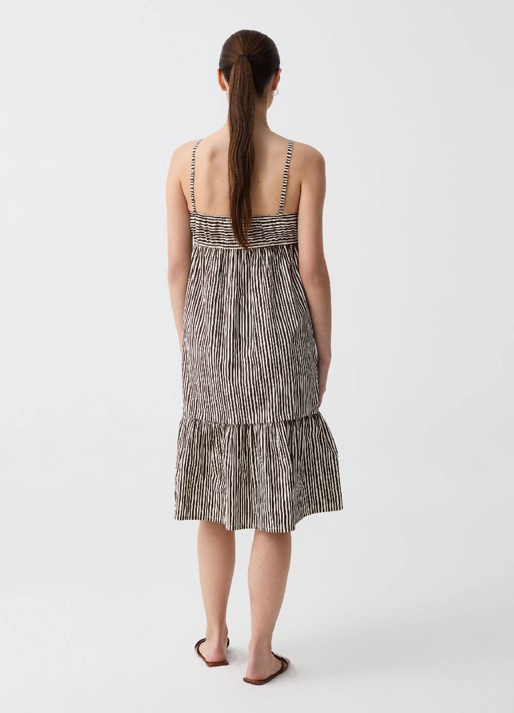 Ovs Vestito Midi Con Balza