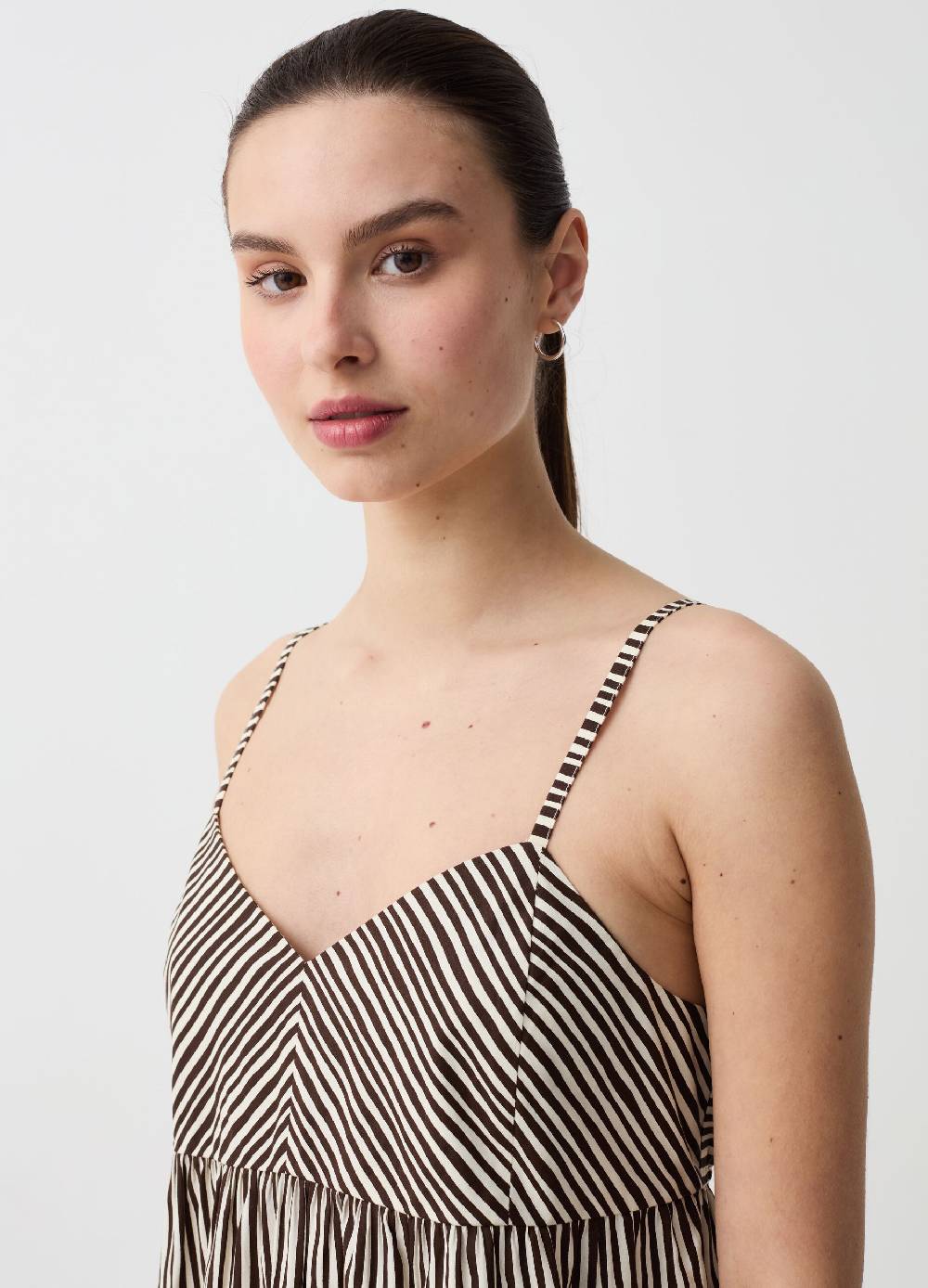 Ovs Vestito Midi Con Balza