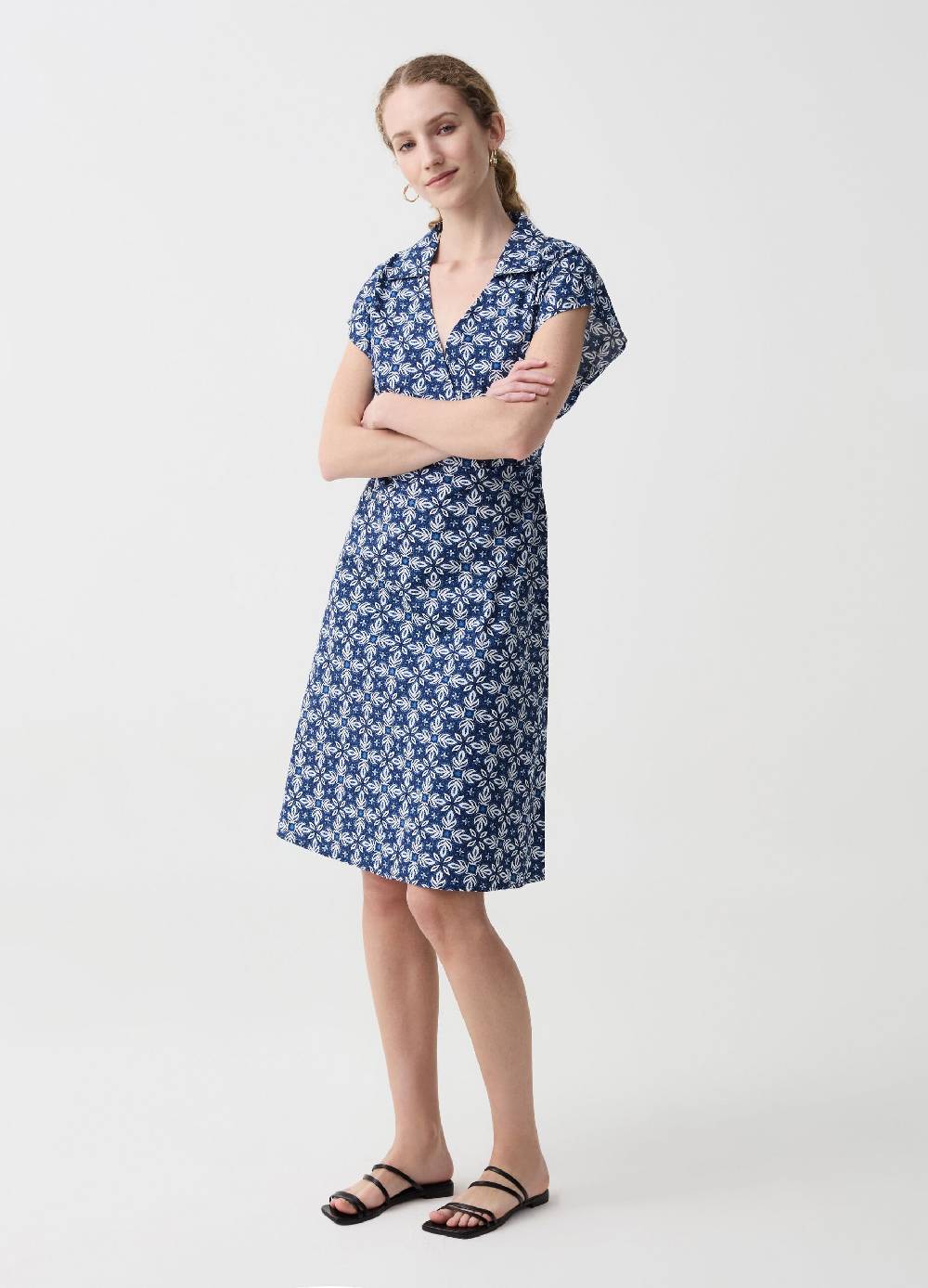 Ovs Vestito midi scollo a V con colletto