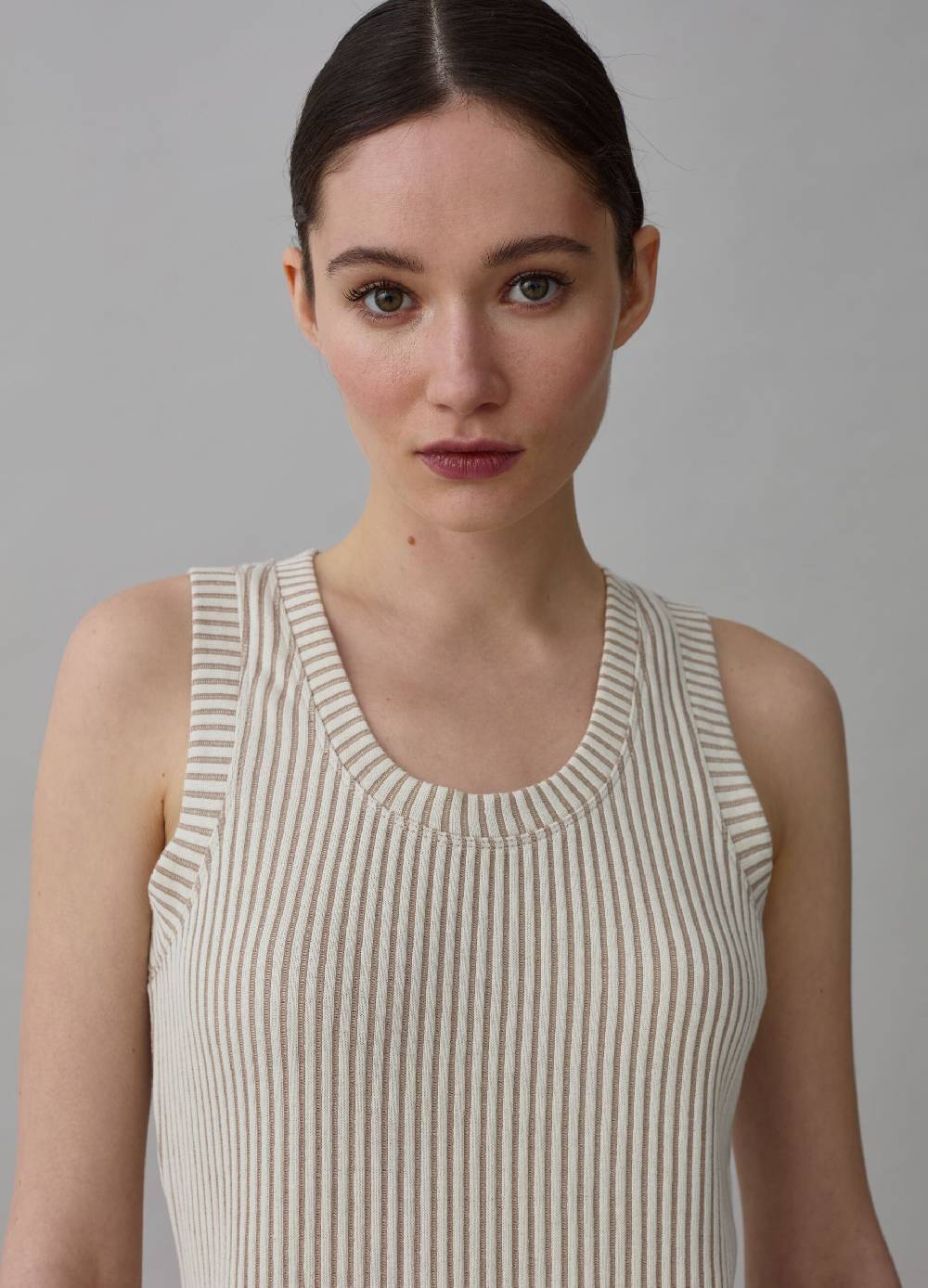 Ovs Vestito Midi Smanicato A Righe Sottili