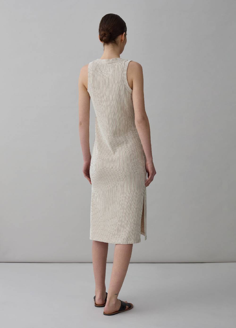 Ovs Vestito Midi Smanicato A Righe Sottili