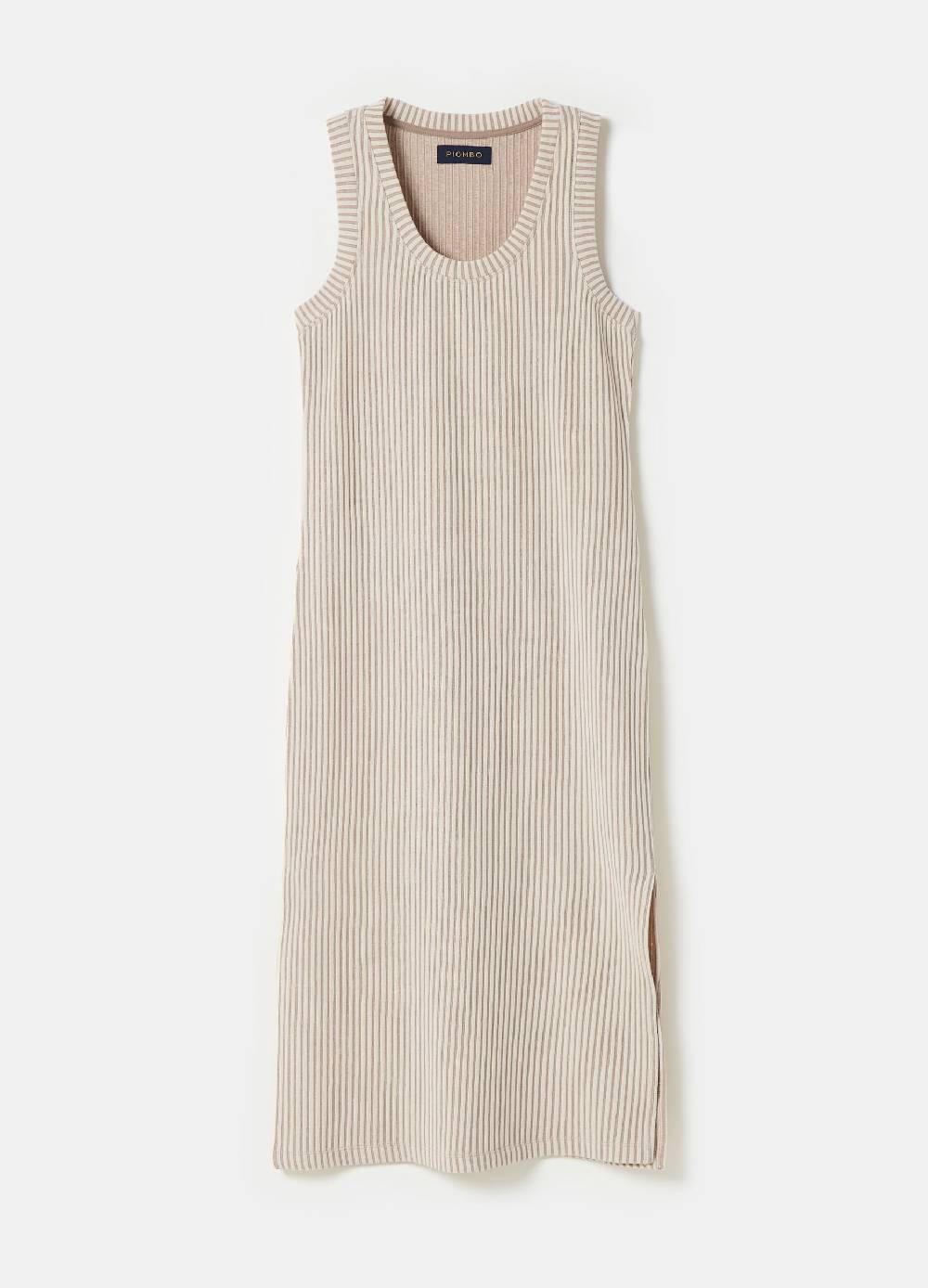 Ovs Vestito Midi Smanicato A Righe Sottili