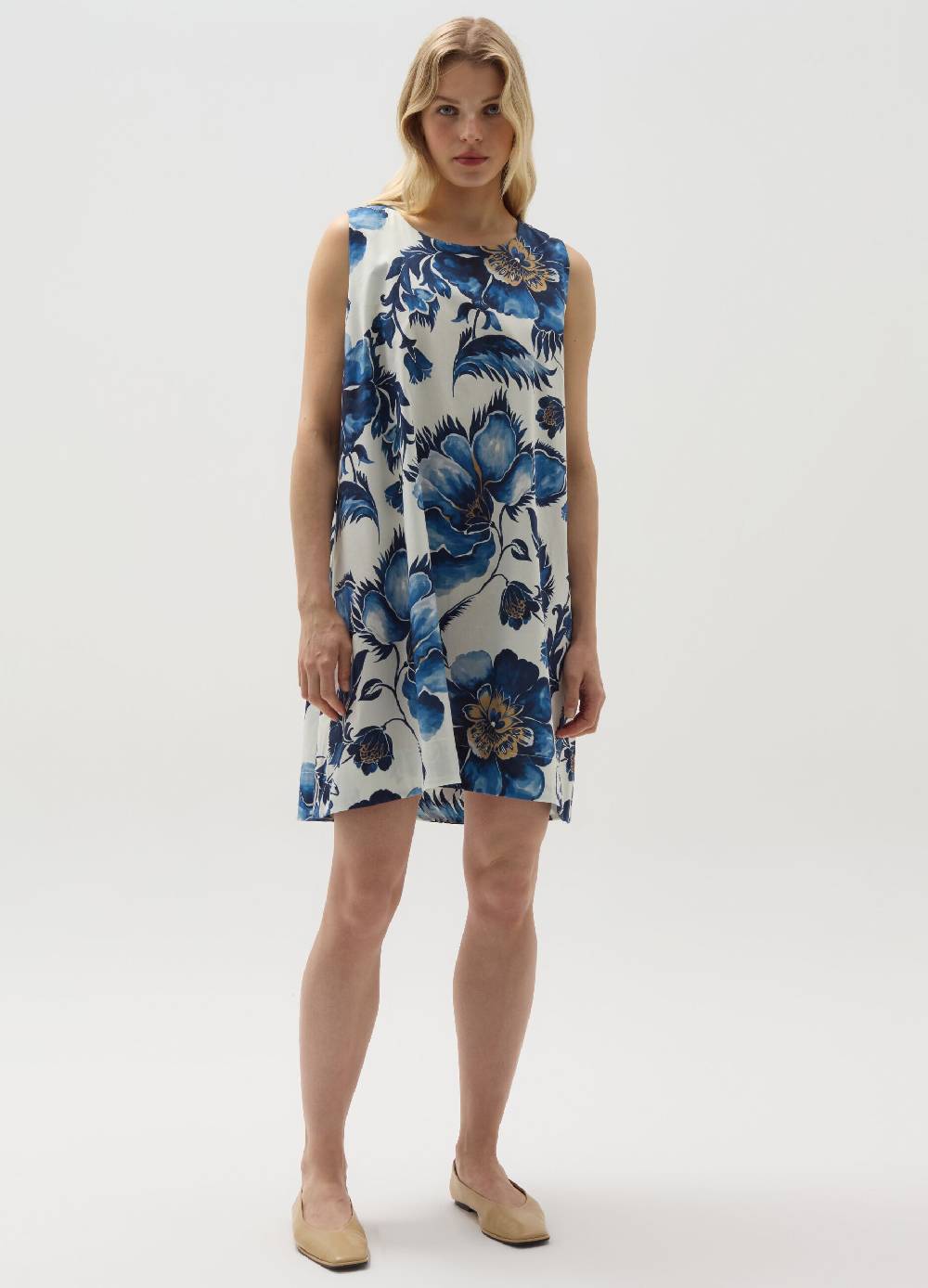 Ovs Vestito midi smanicato floreale