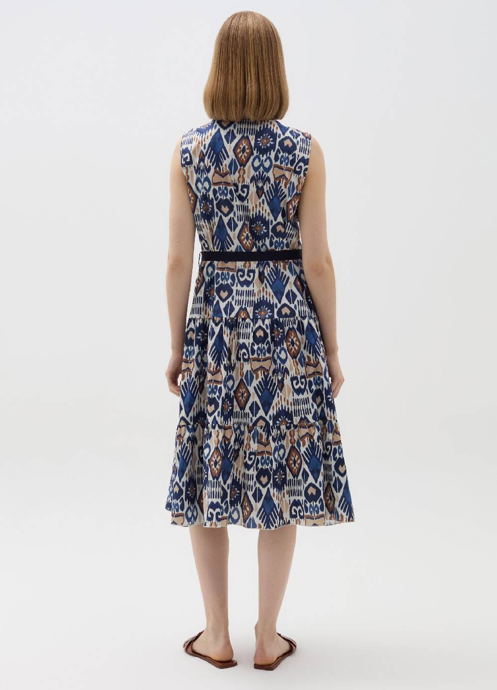 Ovs Vestito Midi Stampato Con Balze