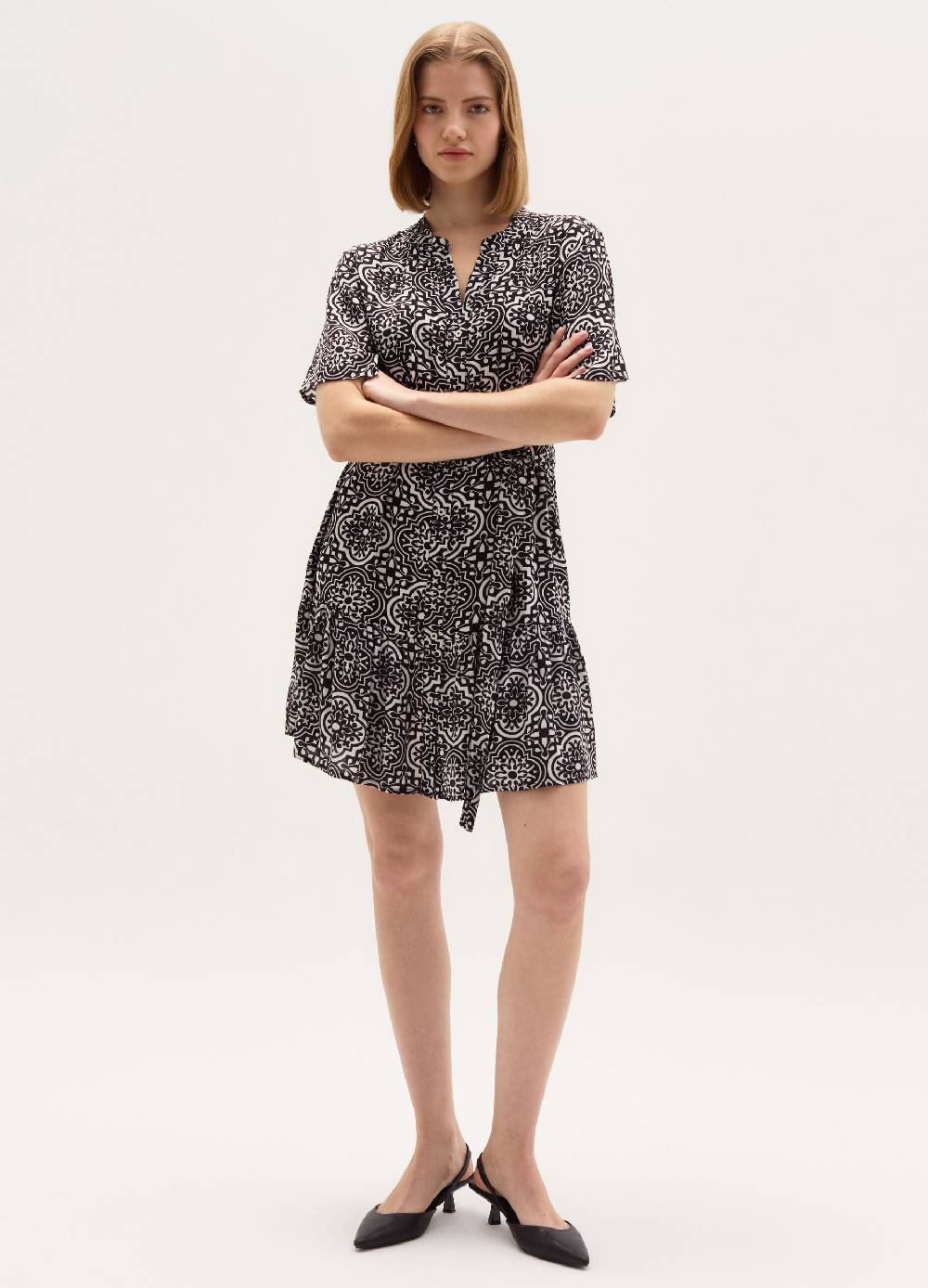 Ovs Vestito Premaman Chemisier Con Stampa