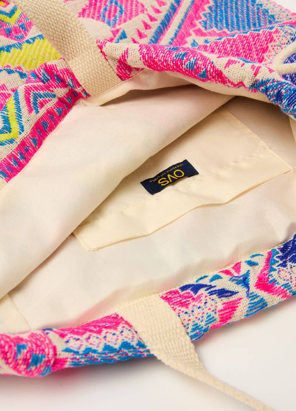 Ovs Zaino A Sacca In Cotone Fantasia Etnica