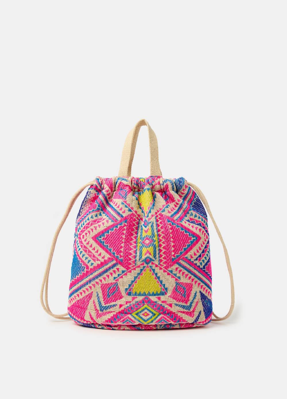 Ovs Zaino a sacca in cotone fantasia etnica