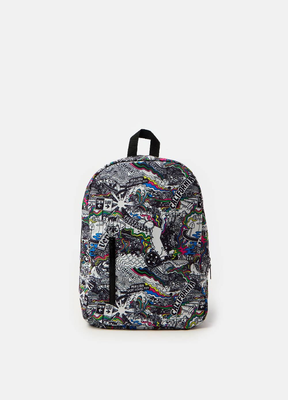 Ovs Zaino ovale con stampa graffiti