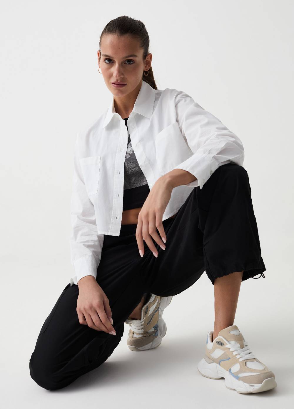 Ovs Pantalone cargo in popeline B.ANGEL X MARE FUORI