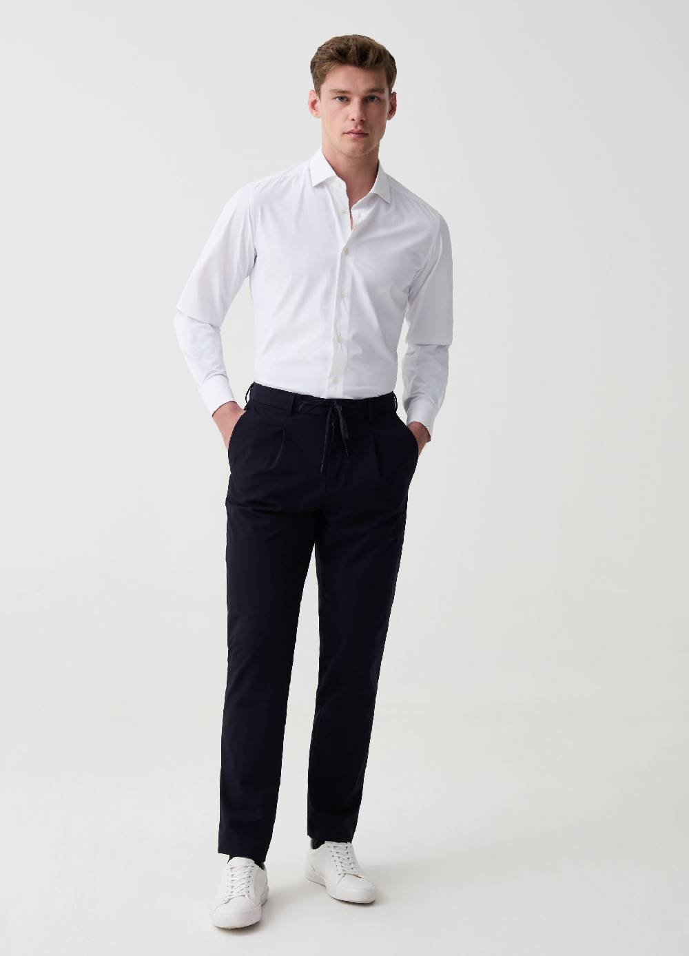 Ovs Pantalone slim fit stretch con coulisse OVS Tech
