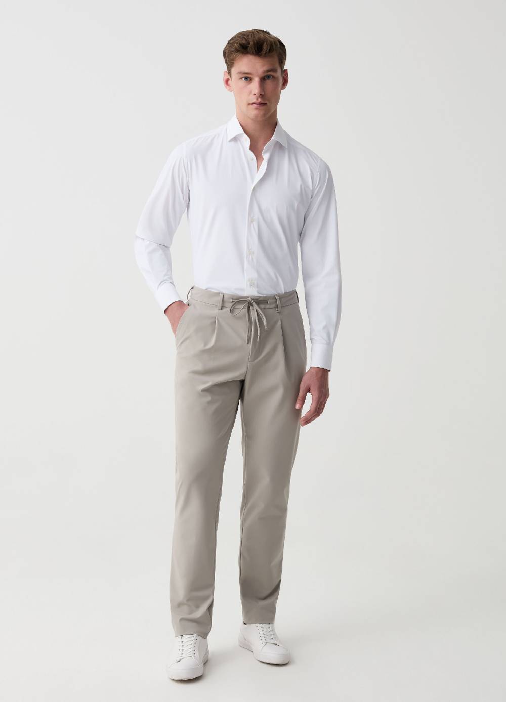 Ovs Pantalone slim fit stretch con coulisse OVS Tech