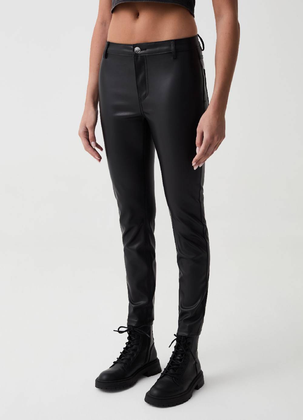 Ovs Pantaloni Skinny Fit Effetto Lucido B.ANGEL X MARE FUORI