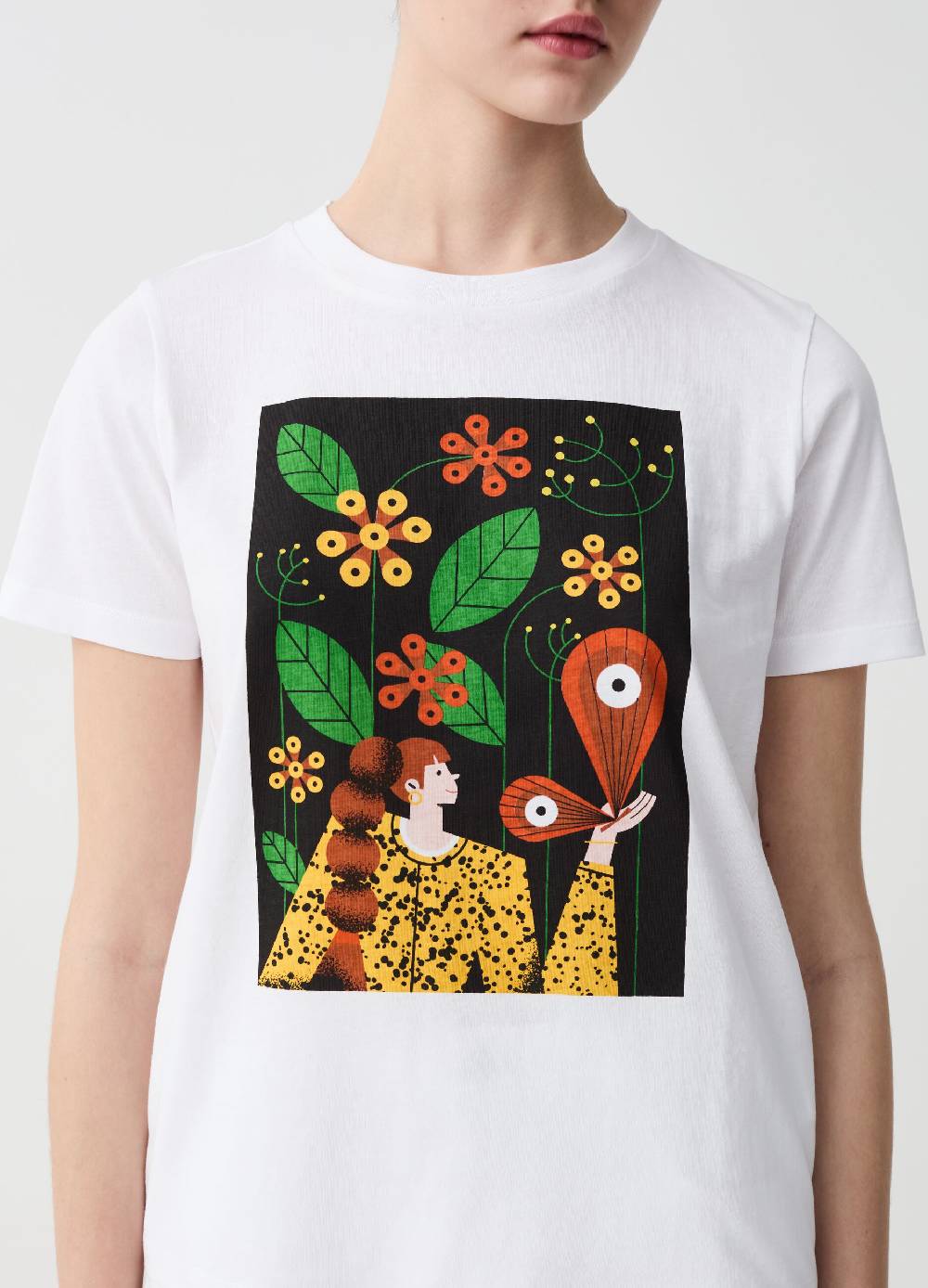 Ovs T-shirt Con Illustrazione Grafica By Magda Azab