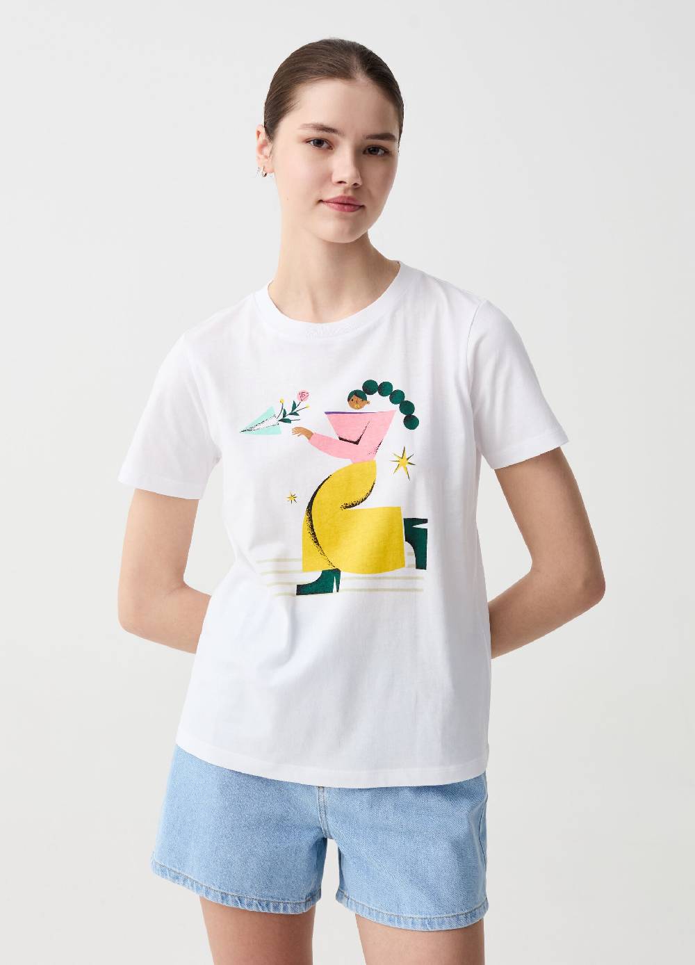 Ovs T-shirt con illustrazione grafica by Magda Azab
