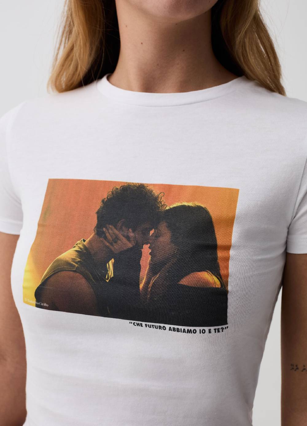 Ovs T-shirt Cropped Con Stampa B.ANGEL X MARE FUORI