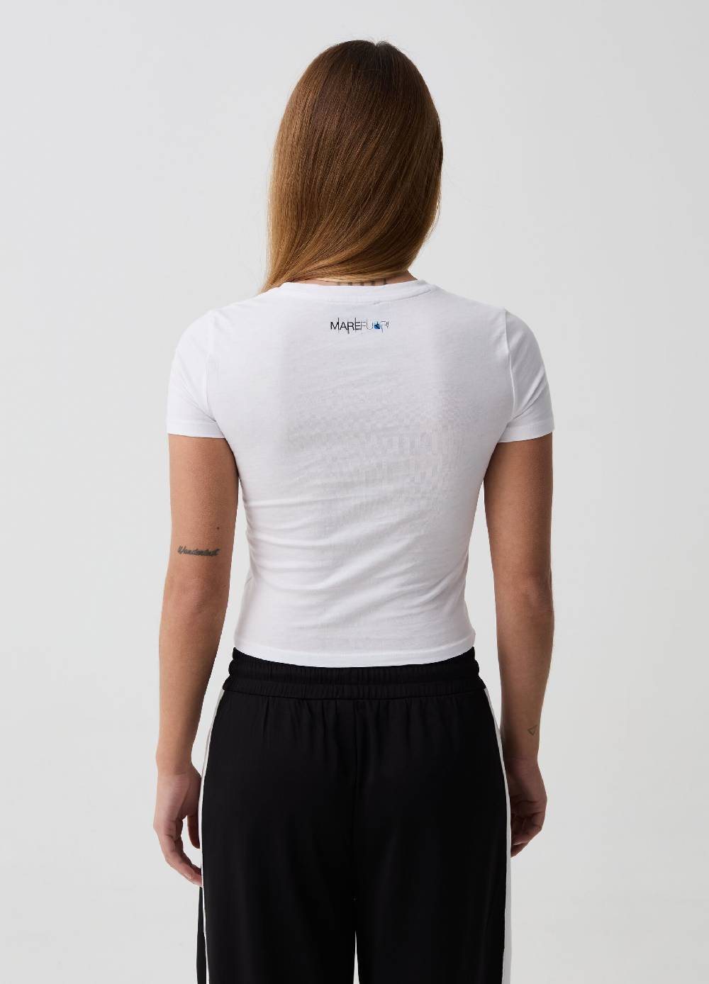 Ovs T-shirt Cropped Con Stampa B.ANGEL X MARE FUORI