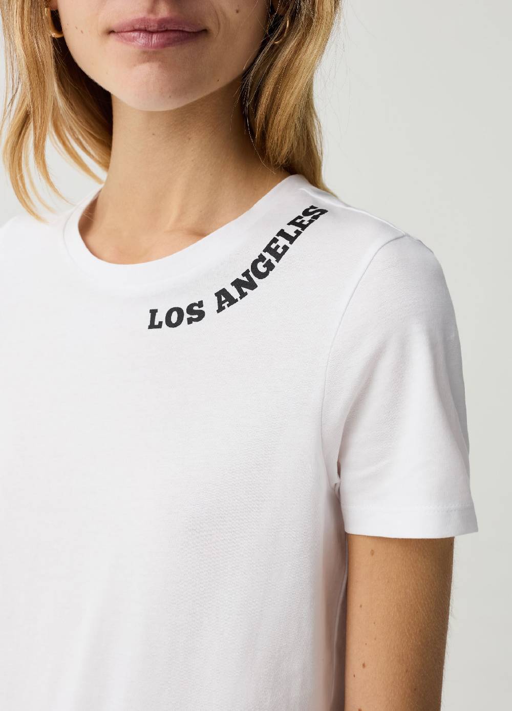 Ovs T-shirt Essential Girocollo Con Stampa Lettering