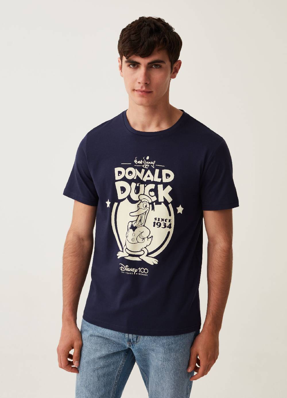 Ovs T-shirt in cotone stampa Disney 100° Anniversario
