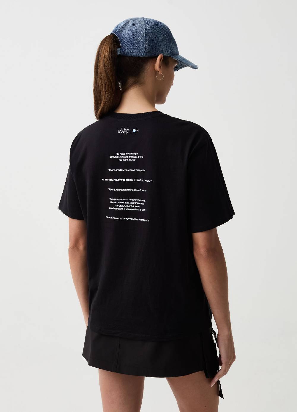 Ovs T-shirt Oversize Con Stampa B.ANGEL X MARE FUORI