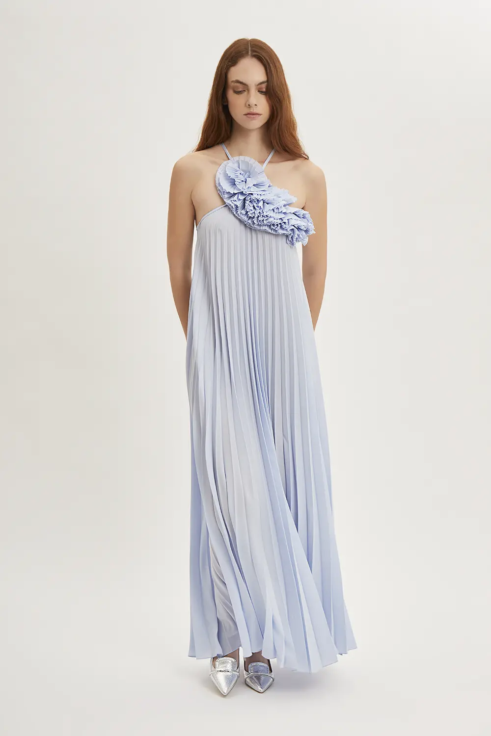 P.A.R.O.S.H. ABITO LUNGO PLISSE'