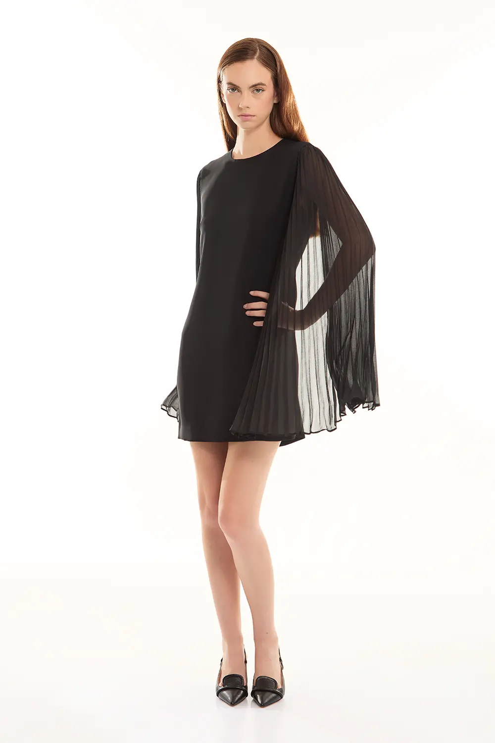 P.A.R.O.S.H. ABITO MANICHE GEORGETTE