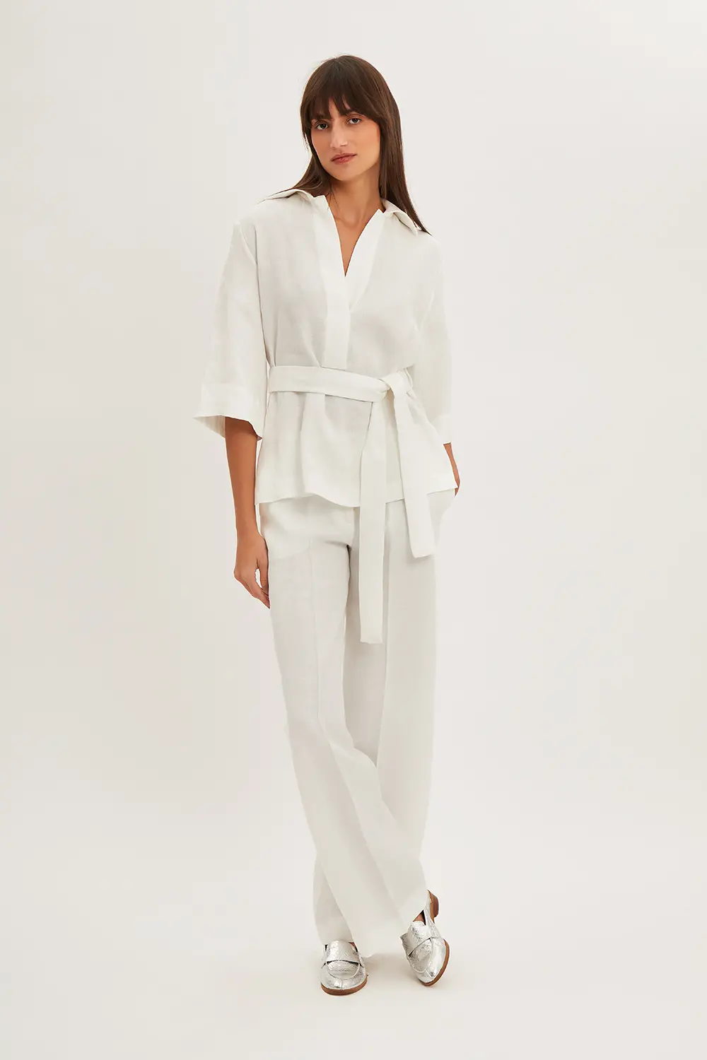 P.A.R.O.S.H. BLUSA CON CINTURA