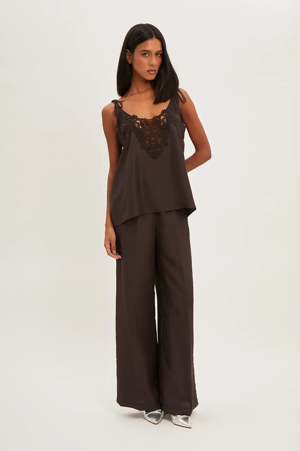 P.A.R.O.S.H. BLUSA CON PIZZO