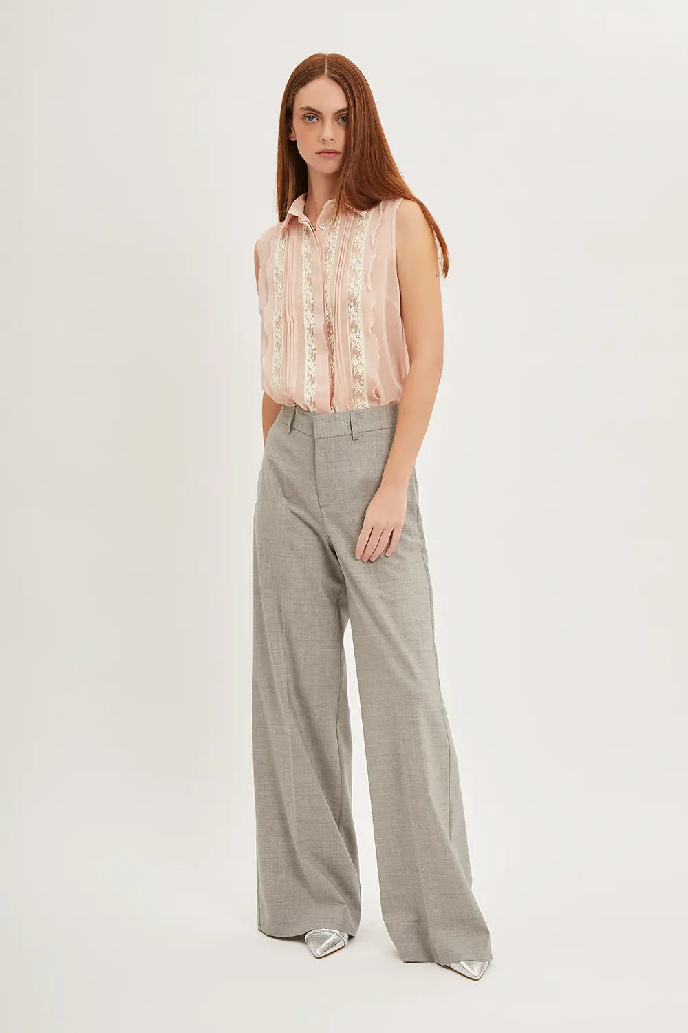 P.A.R.O.S.H. BLUSA CON ROUCHES