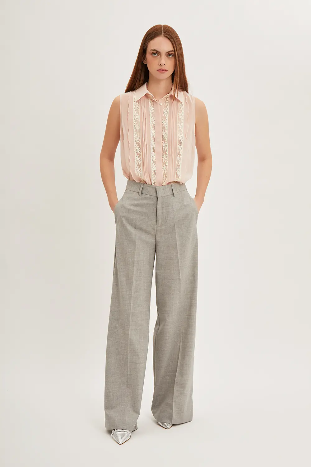 P.A.R.O.S.H. BLUSA CON ROUCHES