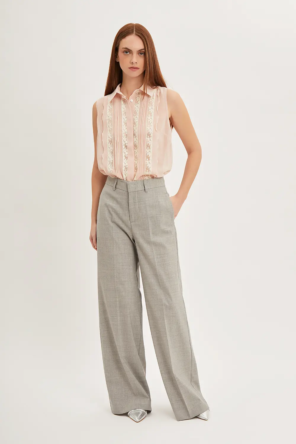 P.A.R.O.S.H. BLUSA CON ROUCHES