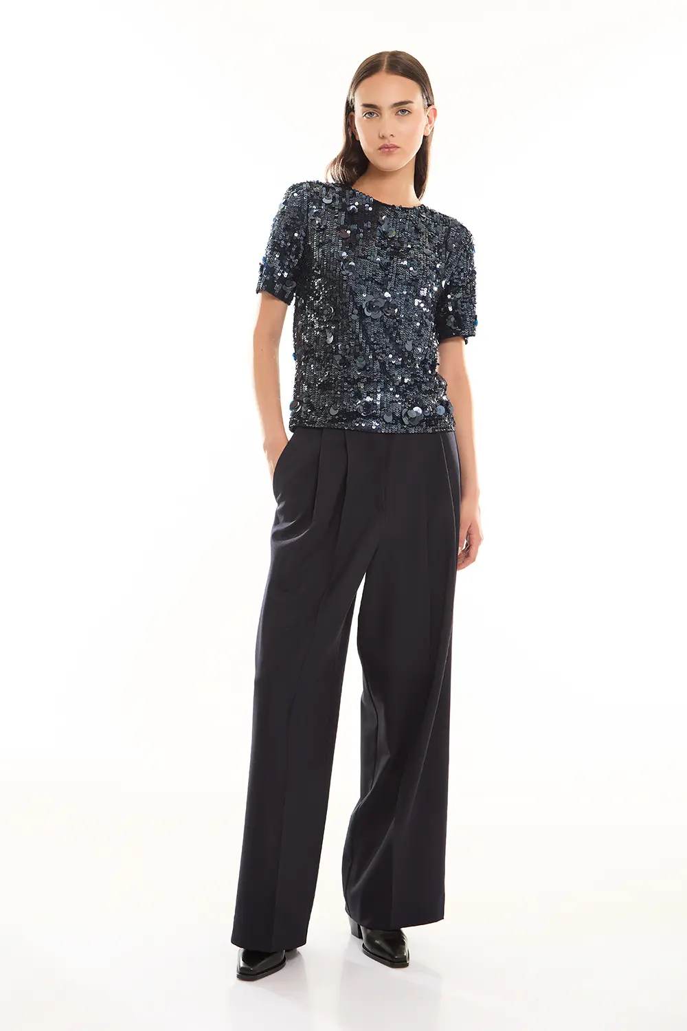 P.A.R.O.S.H. BLUSA FULL PAILLETTES