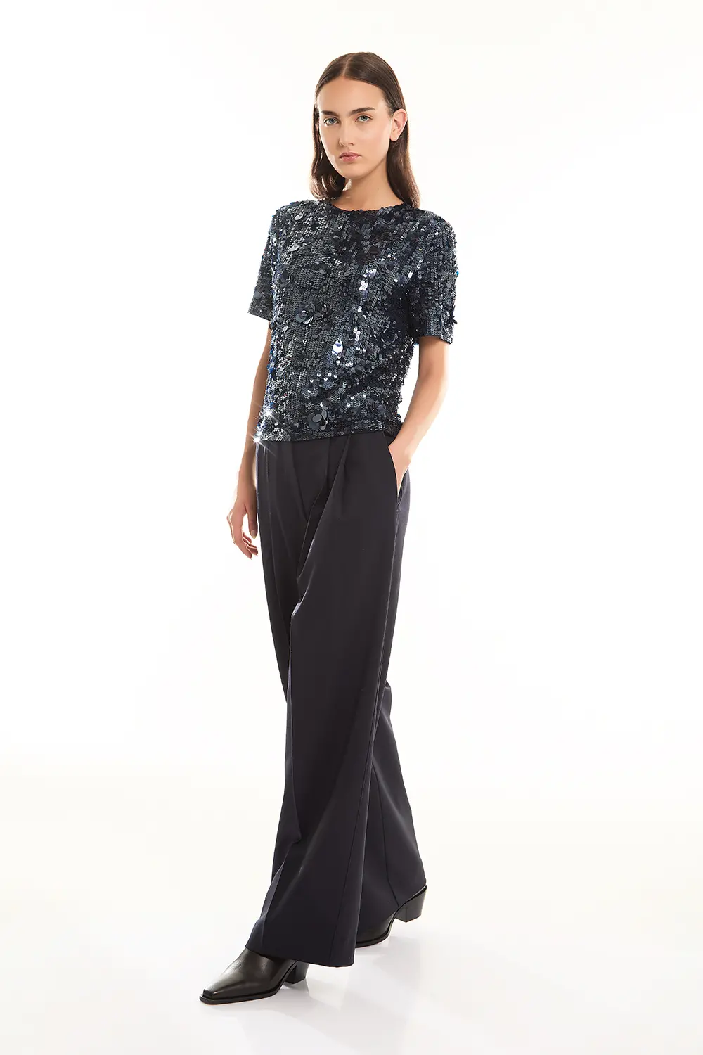 P.A.R.O.S.H. BLUSA FULL PAILLETTES