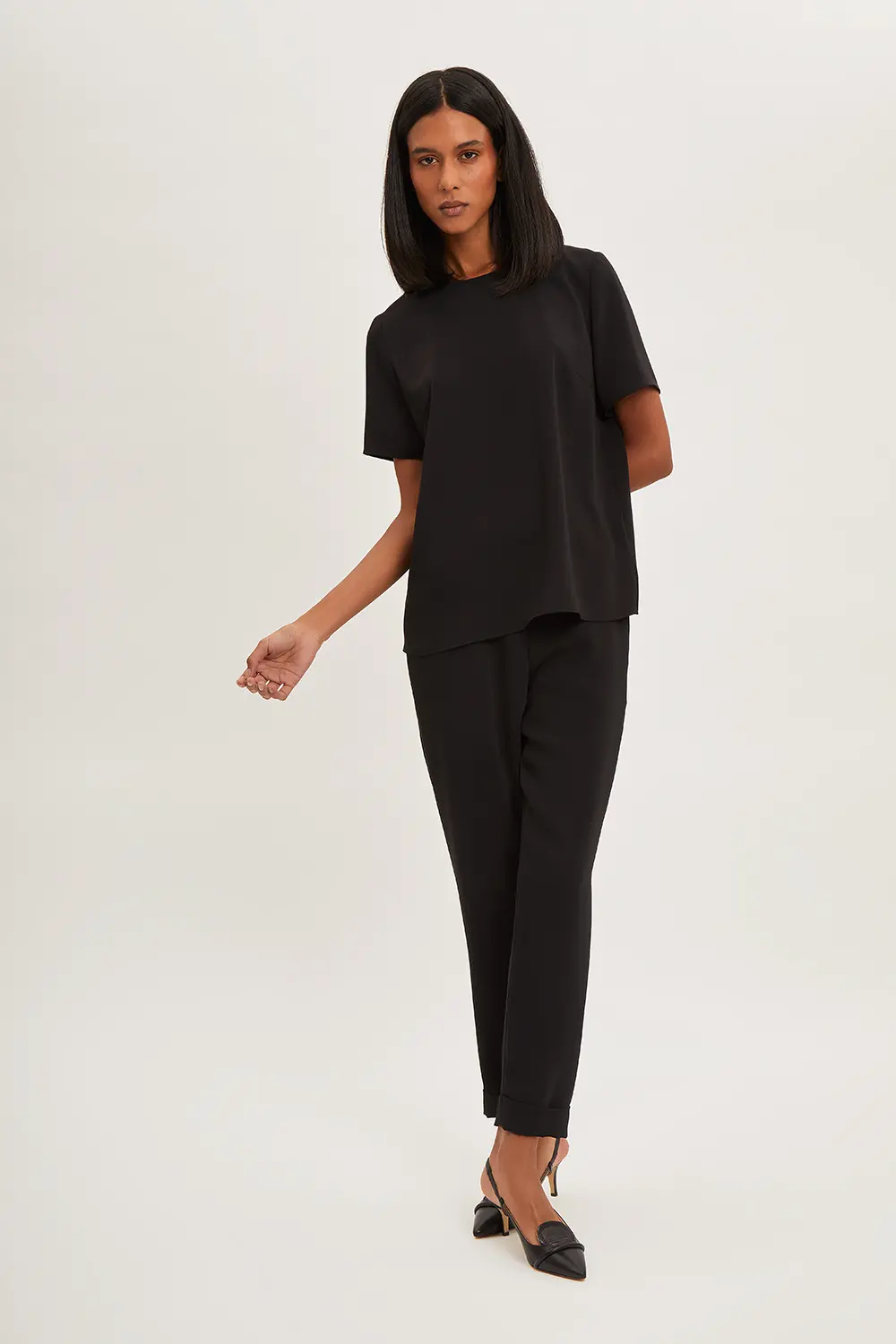 P.A.R.O.S.H. BLUSA IN CADY