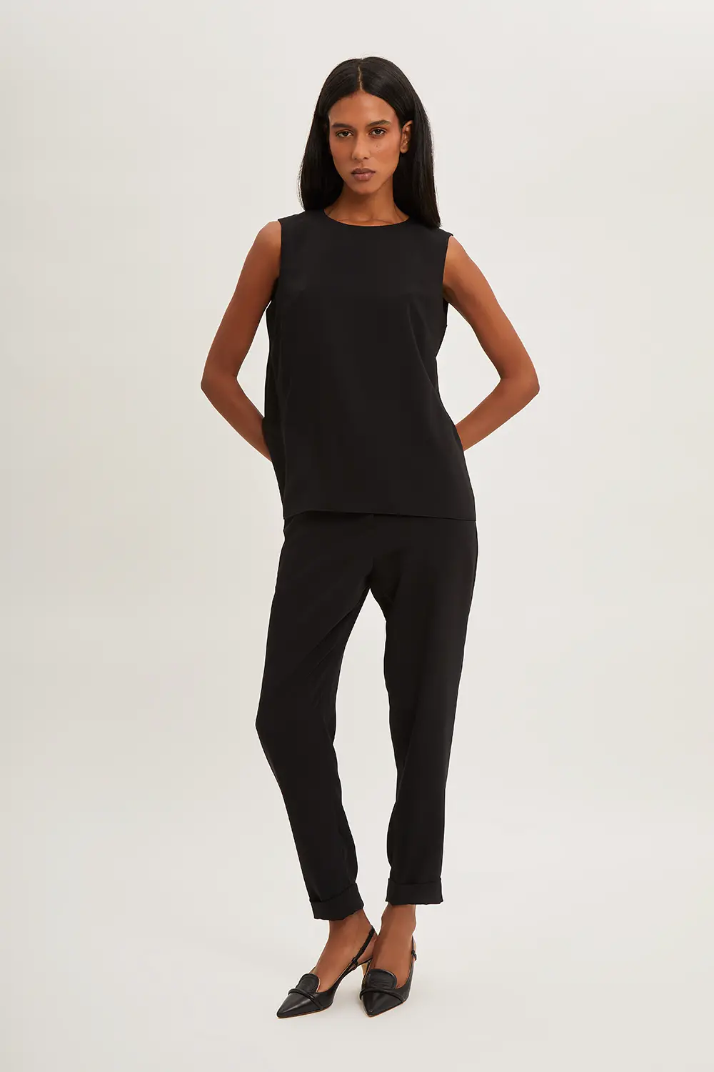 P.A.R.O.S.H. BLUSA IN CADY