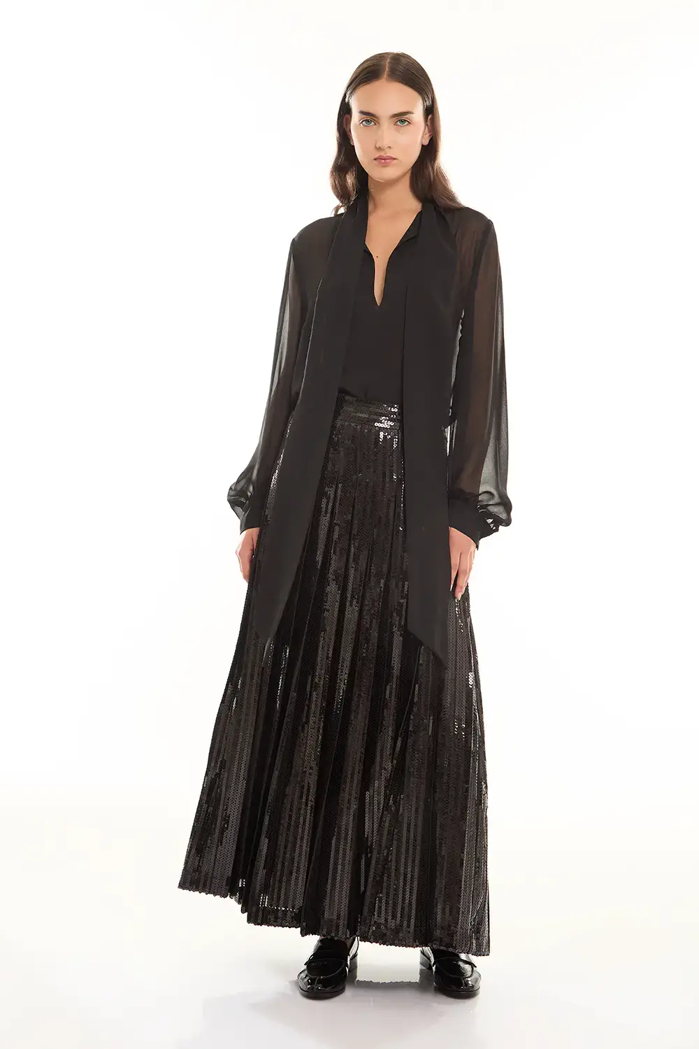 P.A.R.O.S.H. BLUSA MANICHE LUNGHE