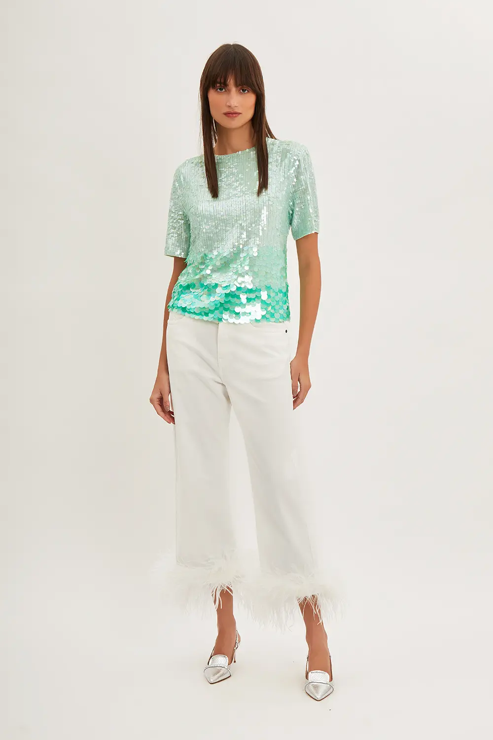 P.A.R.O.S.H. BLUSA PAILLETTES DEGRADE