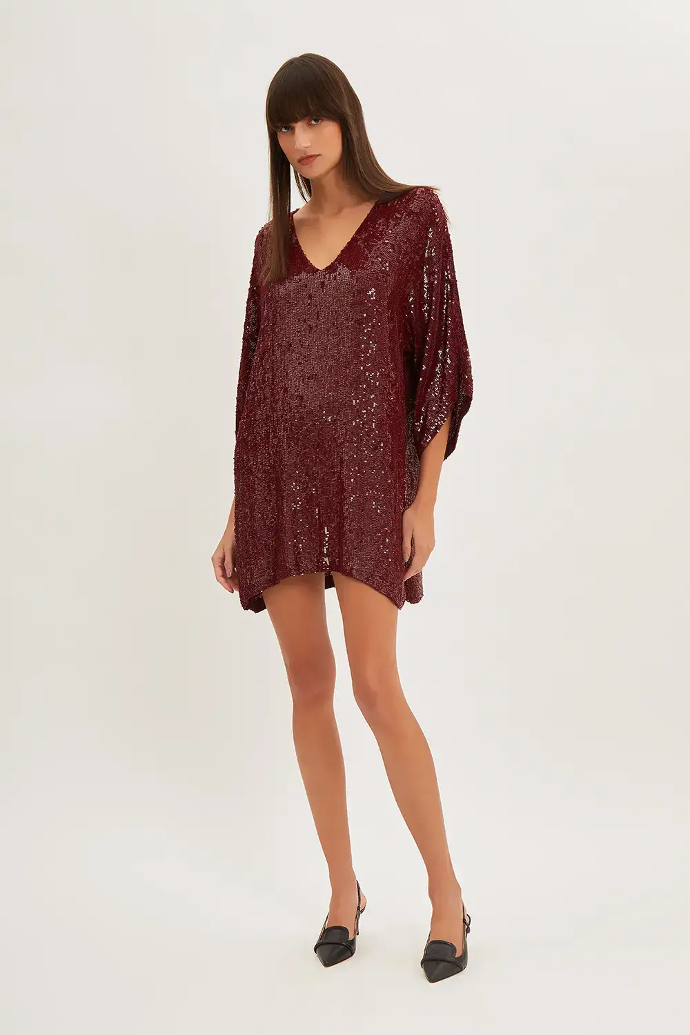 P.A.R.O.S.H. CAFTANO FULL PAILLETTES