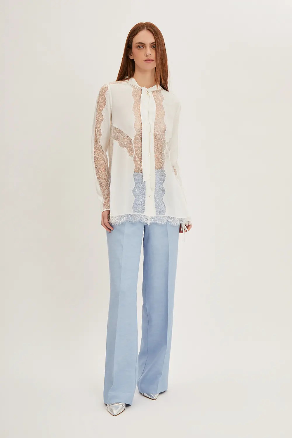 P.A.R.O.S.H. CAMICIA CON PIZZO