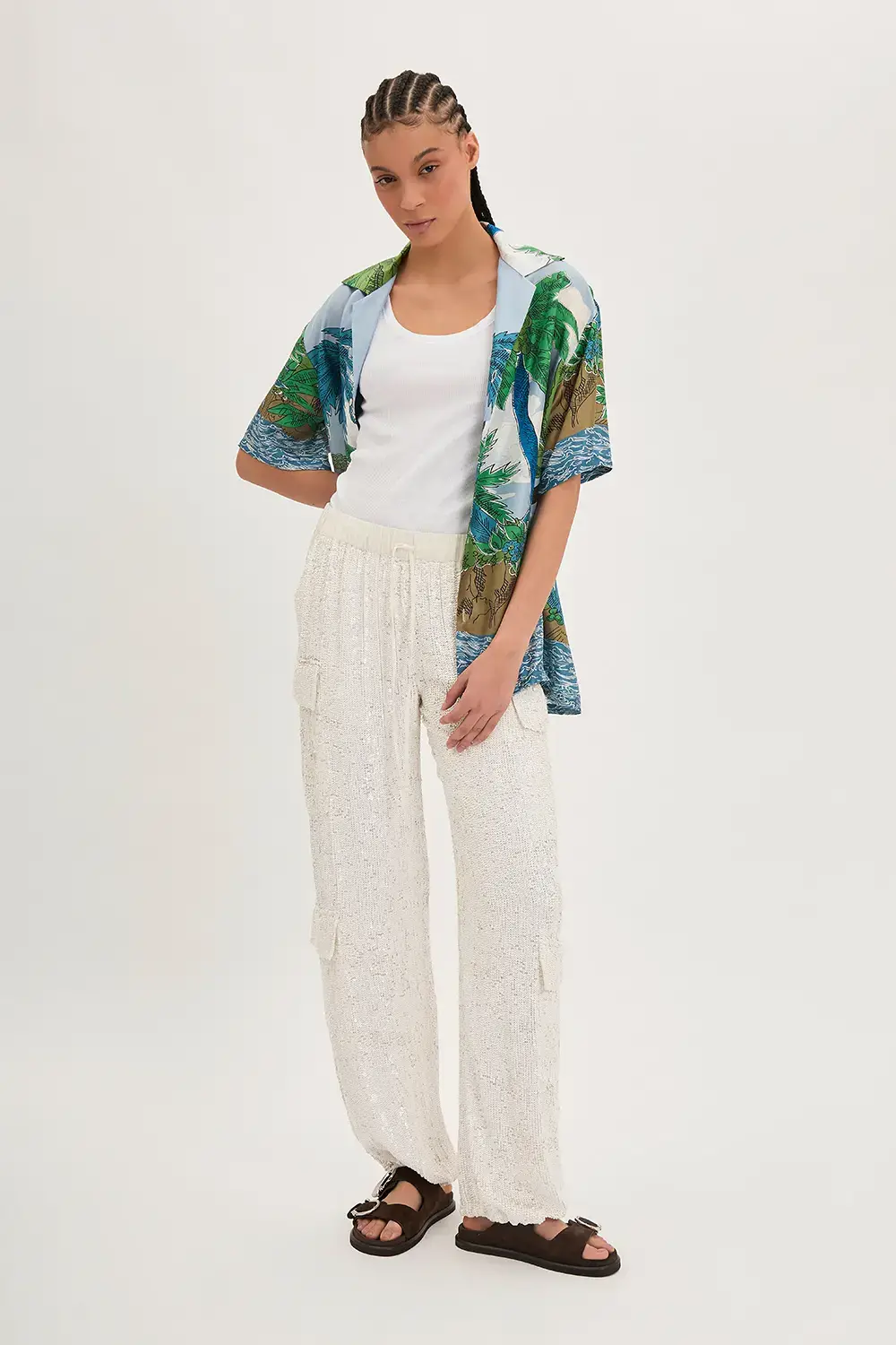 P.A.R.O.S.H. CAMICIA PALME IN TWILL