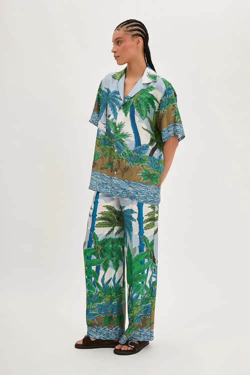 P.A.R.O.S.H. CAMICIA PALME IN TWILL