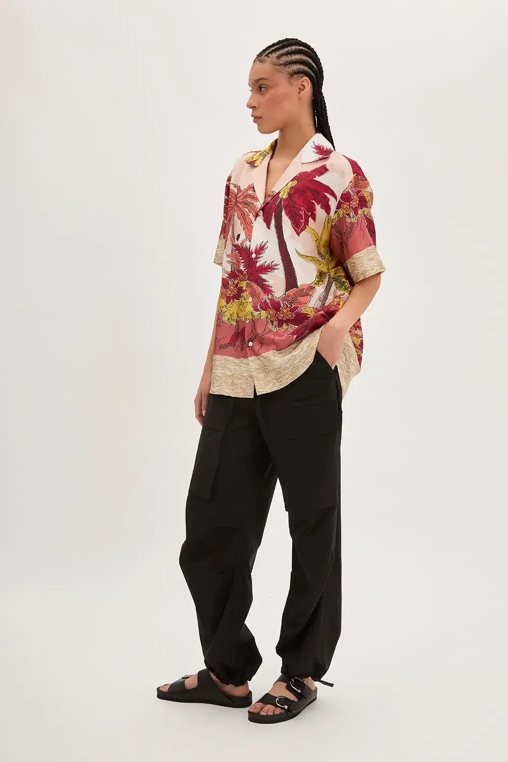 P.A.R.O.S.H. CAMICIA PALME IN TWILL