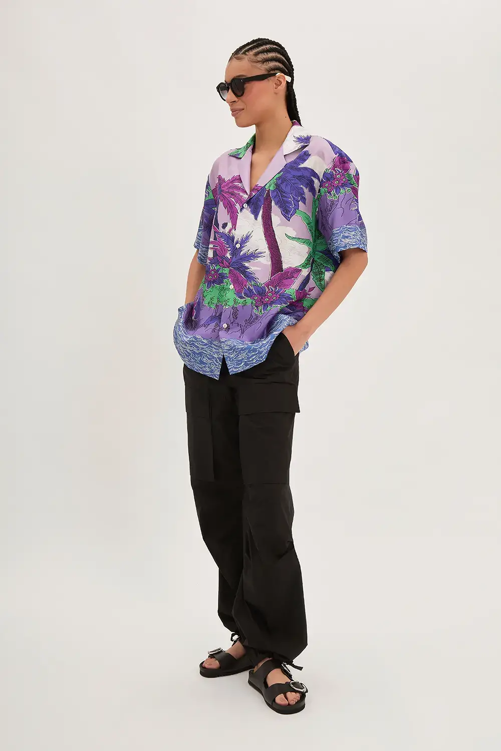 P.A.R.O.S.H. CAMICIA PALME IN TWILL